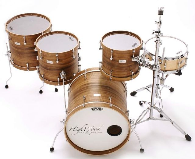 blank Fitted with matching, vintage wooden hoops.